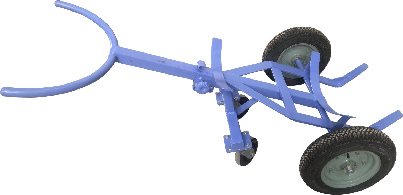 M115 Drum Trolley Four Wheel for Warehouse, Factory and Industrial Drum Handling Use, Heavy Duty Drum Carrier for Safe Transport, Positioning and Daily Material Movement Tasks 